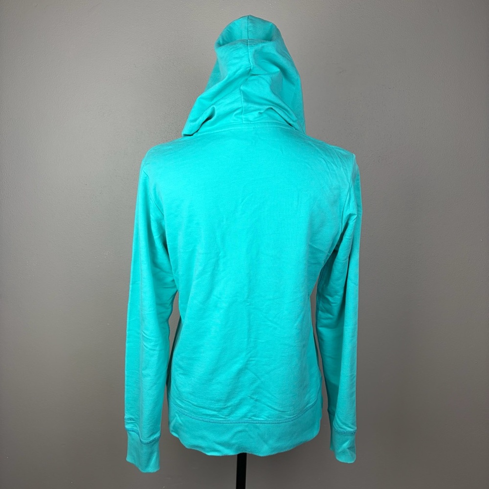 Columbia Sportswear Cotton Blend Teal Blue Zip-Up Hoodie Gorpcore Athleisure L - Picture 10 of 16